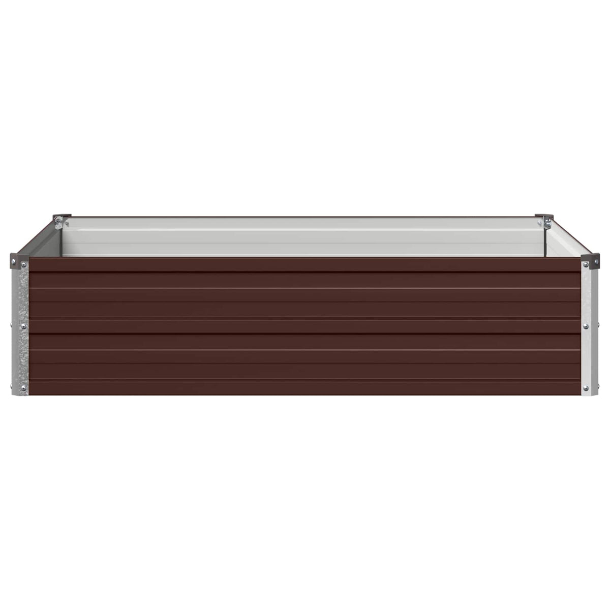 Vidaxl verhoogd tuinbed bruin 100 x 80 x 24 cm koudgewalst staal