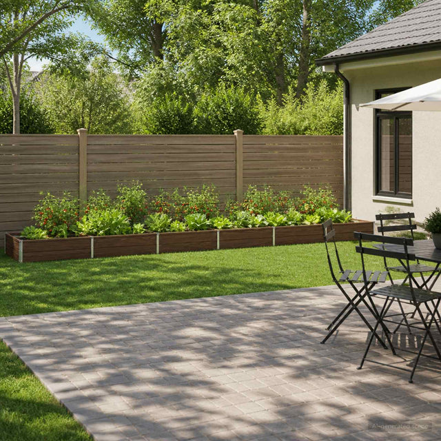 Vidaxl verhoogd tuinbed zwart 480 x 80 x 24 cm koudgewalst staal