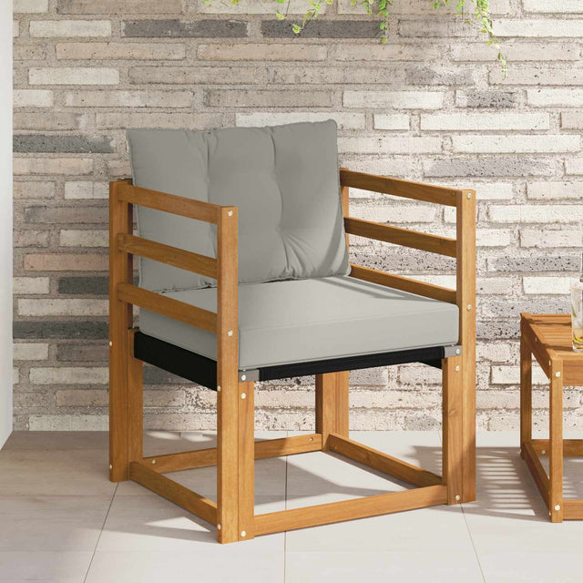 Vidaxl tuinbank massief acaciahout en textilene