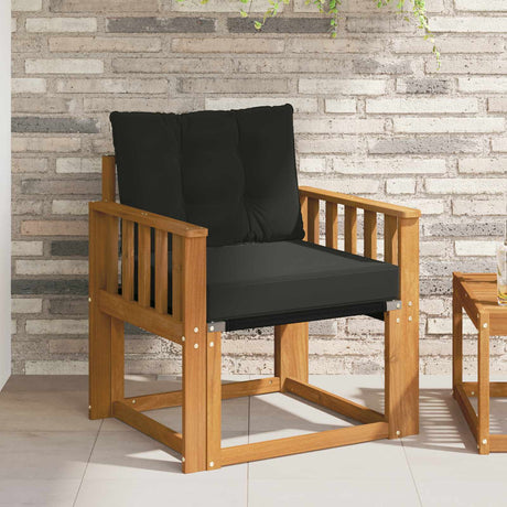 Vidaxl tuinbank massief acaciahout en textilene naturel