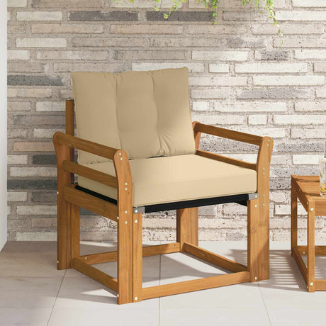 Vidaxl tuinbank massief acaciahout en textilene naturel