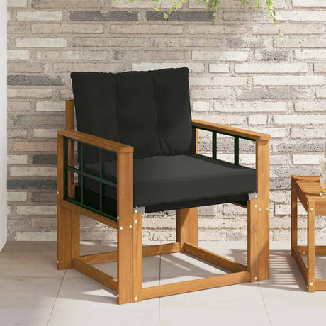 Vidaxl tuinbank massief acaciahout en textilene naturel