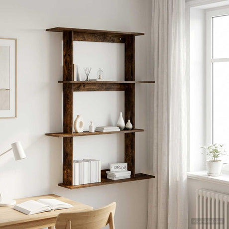 Vidaxl wandplank gerookt eiken 100 x 20 x 126 cm