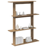 Vidaxl wandplank artisanaal eiken 100 x 20 x 126 cm bewerkt hout