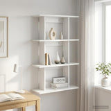Vidaxl wandplank muurmontage wit 56 x 20 x 90 cm bewerkt hout