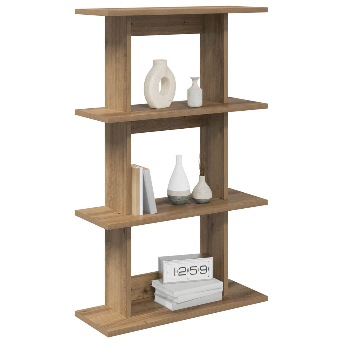 Vidaxl wandplank muurmontage artisanaal eiken 56 x 20 x 90 cm