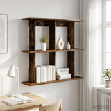 Vidaxl wandplank muurmontage gerookt eiken 80 x 20 x 75 cm