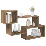 Vidaxl drijvende plank muurmontage artisanaal eiken 87 x 20 x 55 cm