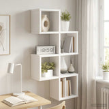 Vidaxl wandplank muurmontage wit 39 x 15 x 76 cm bewerkt hout