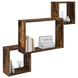 Vidaxl wandplank muurmontage gerookt eiken 91,5 x 15 x 76 cm
