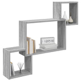 Vidaxl wandplank muurmontage grijs sonoma 91,5 x 15 x 76 cm