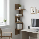 Vidaxl wandplank muurmontage artisanaal eiken 32 x 21 x 107 cm