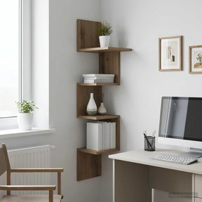 Vidaxl wandplank muurmontage artisanaal eiken 32 x 21 x 107 cm