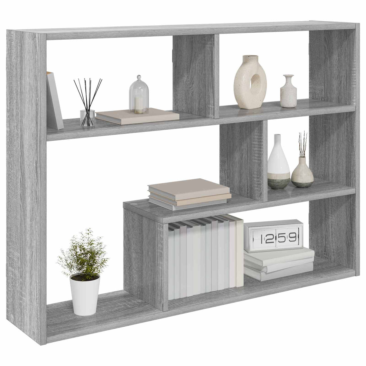 Vidaxl wandplank muurmontage grijs sonoma 95 x 20 x 69,5 cm