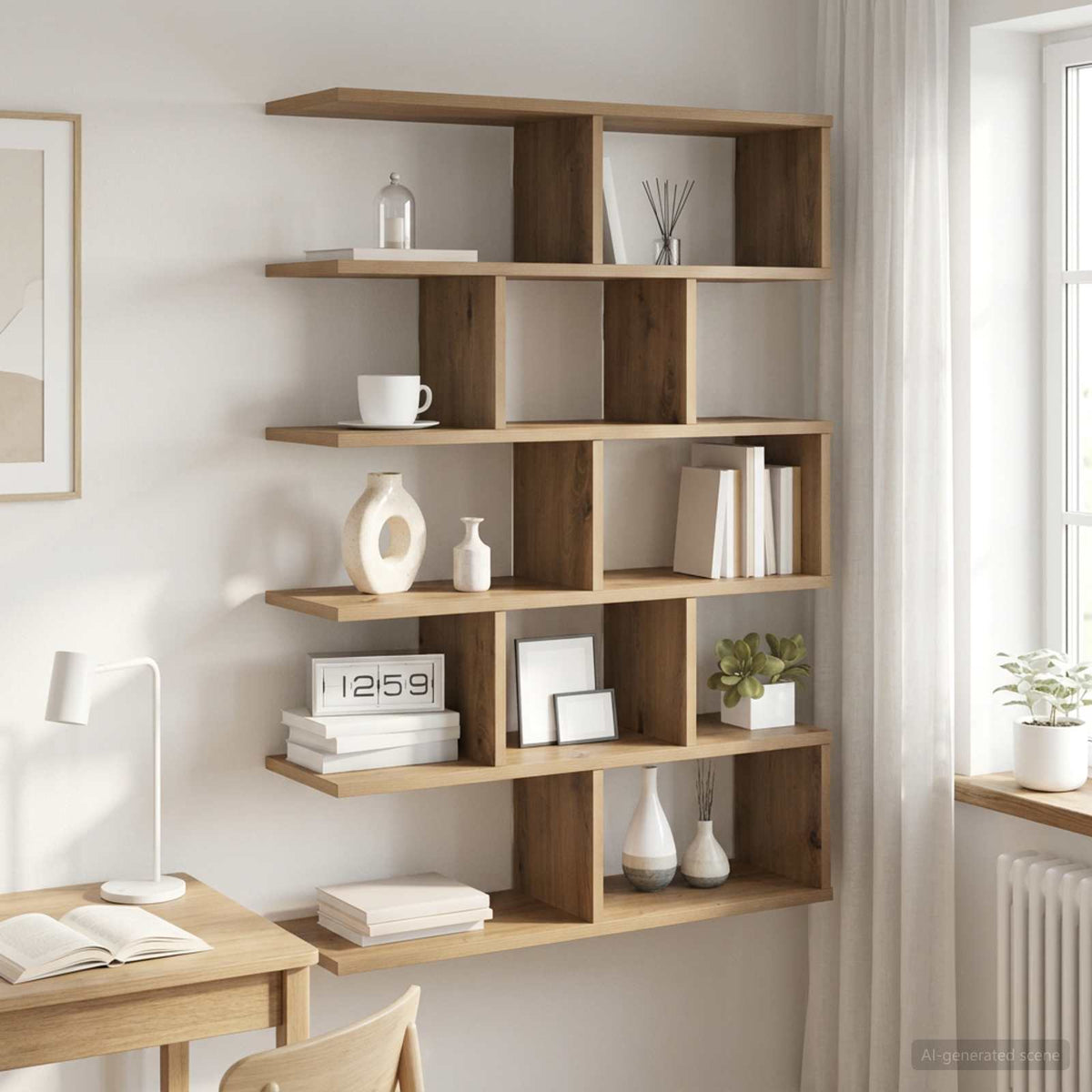 Vidaxl wandplank artisanaal eiken 70 x 20 x 100 cm bewerkt hout