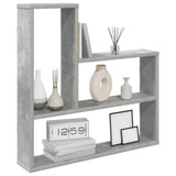 Vidaxl wandplank betongrijs 60 x 11 x 60 cm bewerkt hout