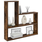 Vidaxl wandplank gerookt eiken 60 x 11 x 60 cm bewerkt hout