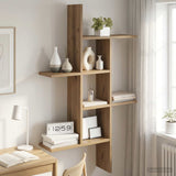 Vidaxl wandplank artisanaal eiken 61 x 15 x 102 cm bewerkt hout