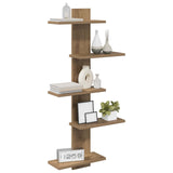 Vidaxl wand vlonderschap artisanaal eiken 48,5 x 15 x 101 cm