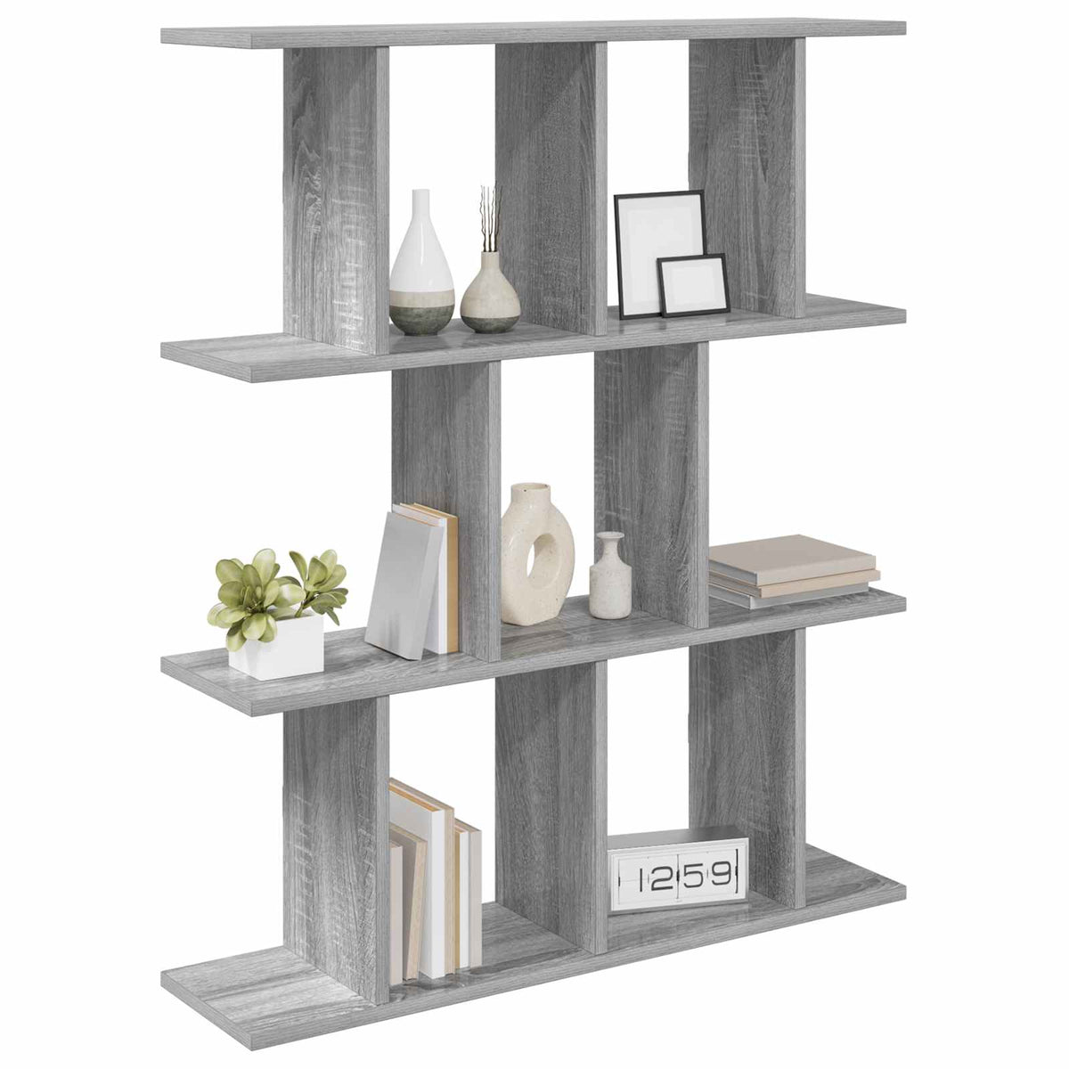 Vidaxl wandplank grijs sonoma 102 x 20 x 96 cm bewerkt hout