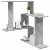 Vidaxl wandplank betongrijs 67 x 67 x 87 cm bewerkt hout