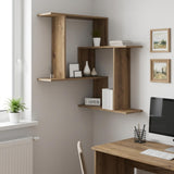 Vidaxl wandplank artisanaal eiken 67 x 67 x 87 cm bewerkt hout