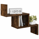 Vidaxl wandplank gerookt eiken 48 x 15 x 42 cm bewerkt hout