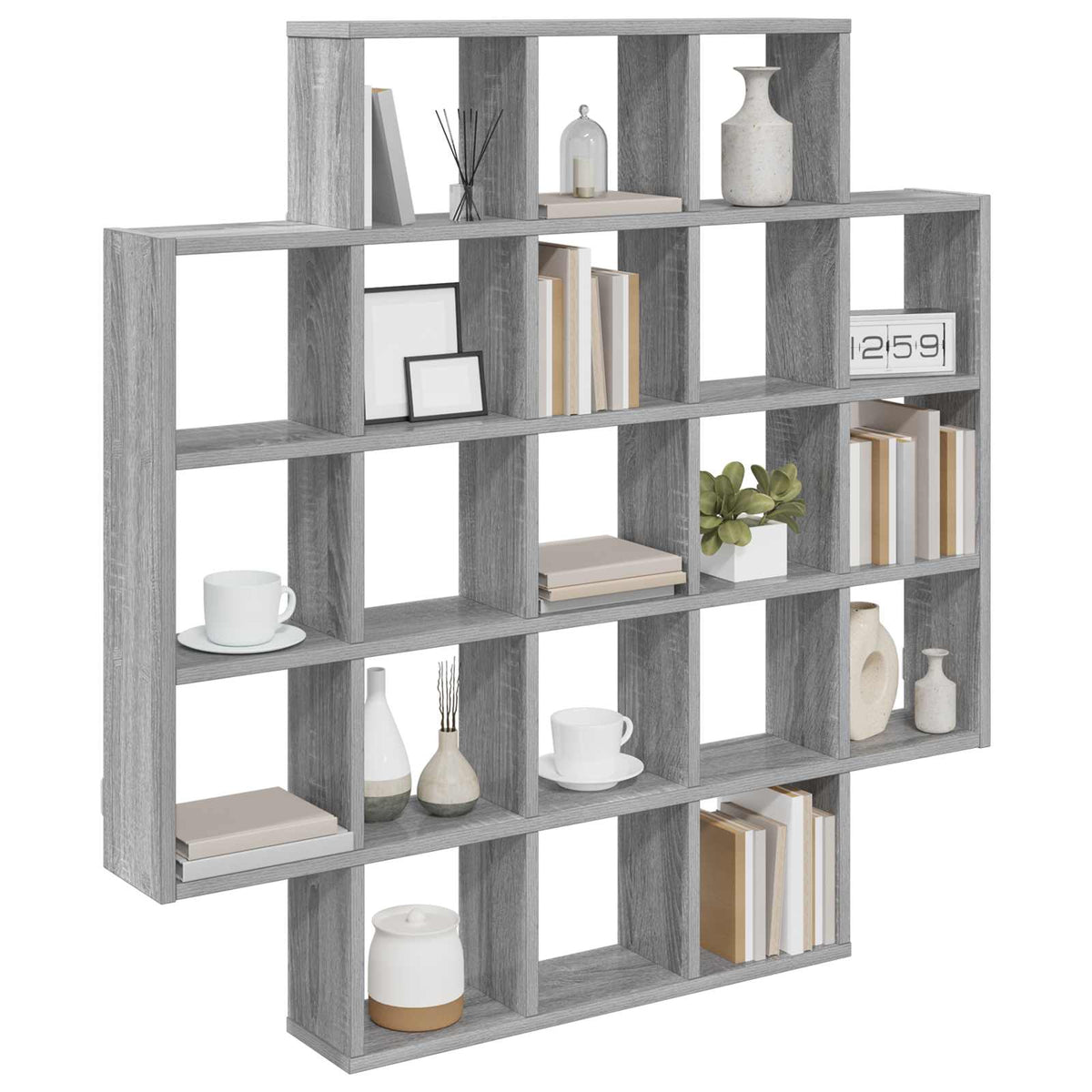 Vidaxl wandplank grijs sonoma 100 x 13 x 100 cm bewerkt hout