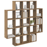 Vidaxl wandplank artisanaal eiken 100 x 13 x 100 cm bewerkt hout