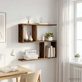 Vidaxl wandplank oud hout 60 x 12 x 50,5 cm bewerkt hout