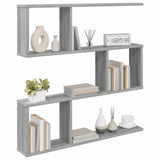Vidaxl wandplank grijs sonoma 80 x 12 x 79,5 cm bewerkt hout
