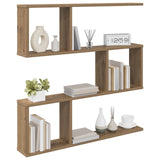 Vidaxl wandplank artisanaal eiken 80 x 12 x 79,5 cm bewerkt hout