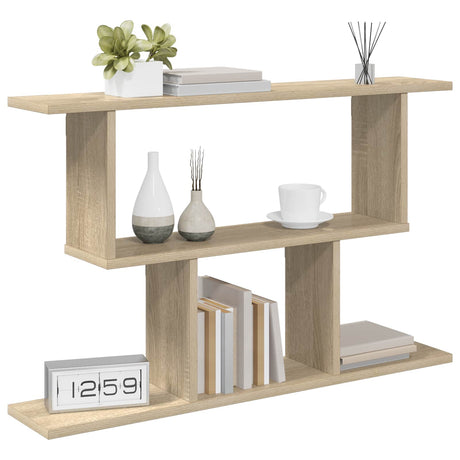 Vidaxl wandplank sonoma eiken 80 x 15 x 50,5 cm bewerkt hout