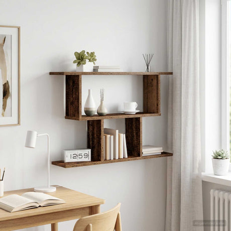 Vidaxl wandplank oud hout 80 x 15 x 50,5 cm bewerkt hout