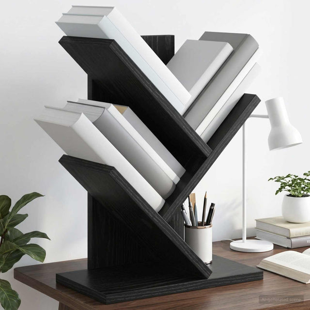 Vidaxl boomvormige boekenplank met 3 planken 30 x 18 x 40 cm