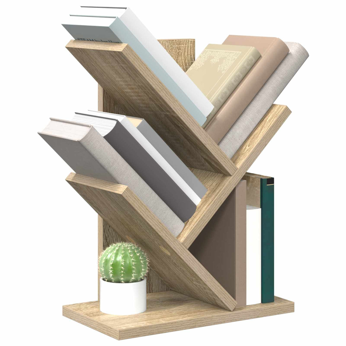 Vidaxl boomvormige boekenplank met 3 planken 30 x 18 x 40 cm