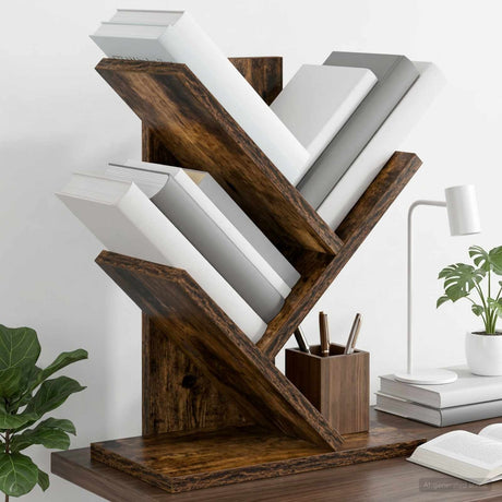 Vidaxl boomvormige boekenplank met 3 planken 30 x 18 x 40 cm