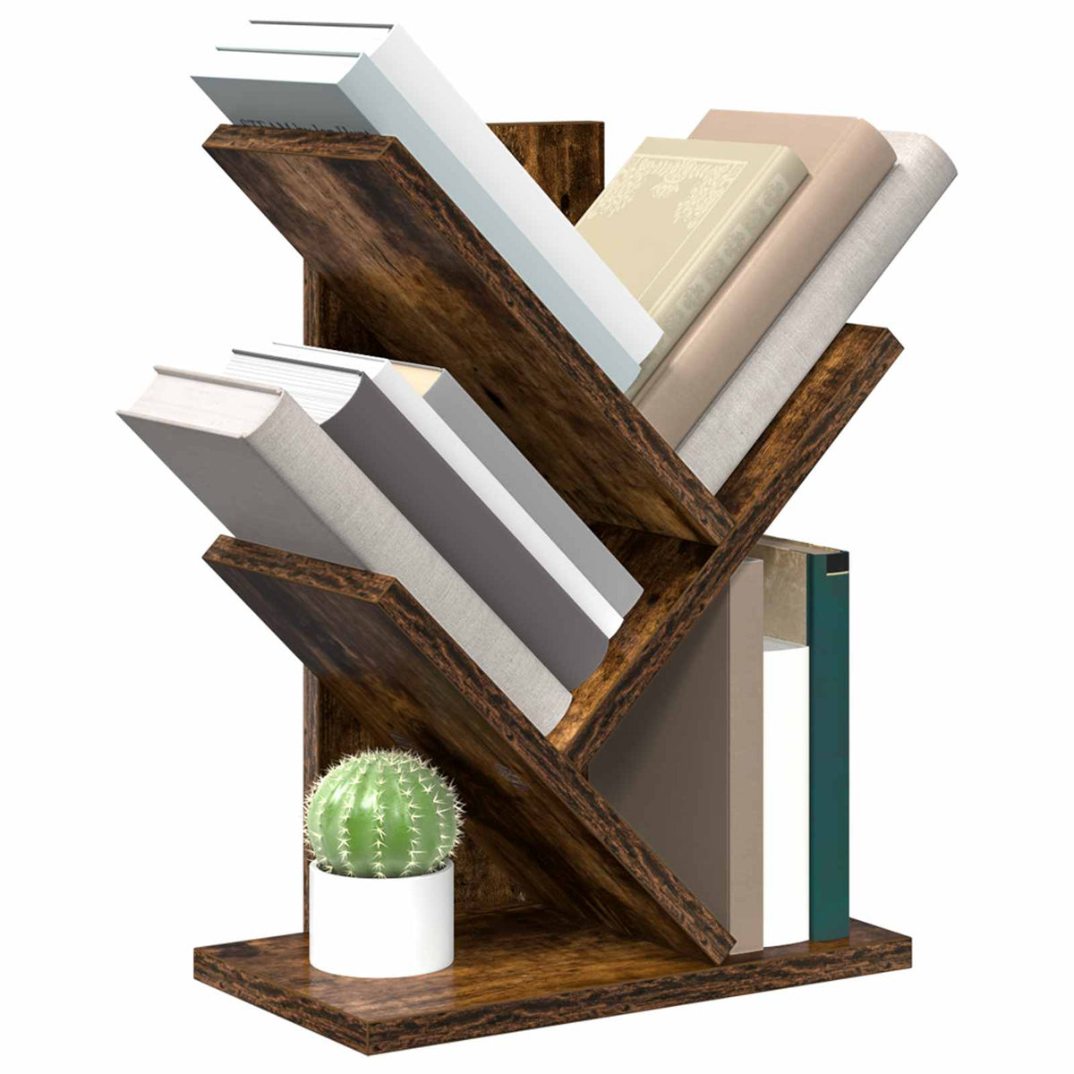 Vidaxl boomvormige boekenplank met 3 planken 30 x 18 x 40 cm