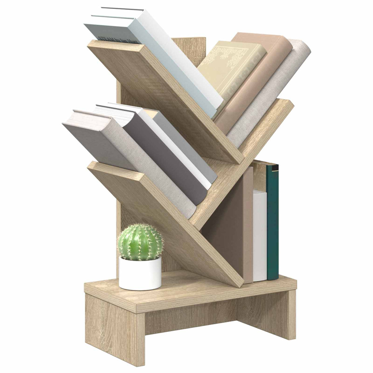 Vidaxl boomvormige boekenplank met 3 planken 30 x 18 x 48 cm