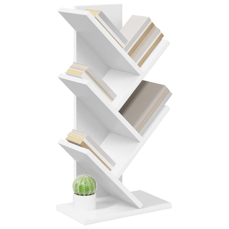 Vidaxl boekenkast in de vorm van een boom 4-vaks 30 x 18 x 60 cm wit