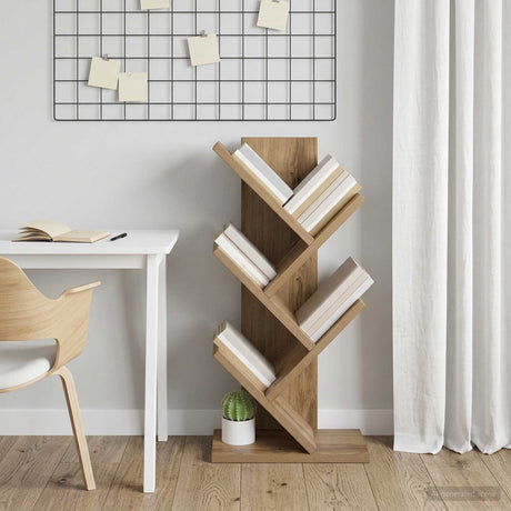 Vidaxl boomboekenplank 4-laags 30 x 18 x 60 cm bewerkt hout