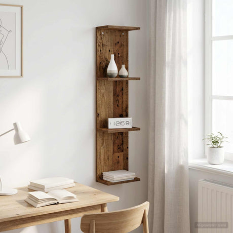 Vidaxl wandplank oud hout 22 x 15 x 100 cm bewerkt hout
