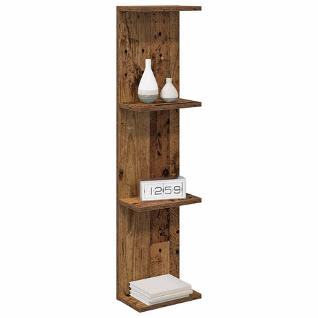 Vidaxl wandplank 2 st oud hout 22 x 15 x 100 cm bewerkt hout