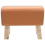 Vidaxl bank 60 x 30 x 45 cm echt leer bruin
