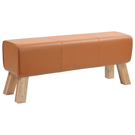 Vidaxl bank 110 x 30 x 45 cm echt leer bruin