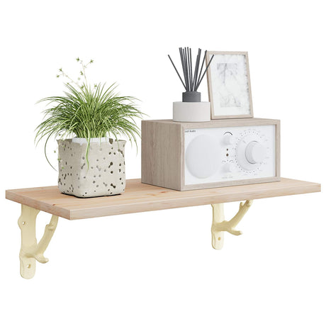 Vidaxl wandplankbeugels 12 st antiek wit 14 x 14 x 4 cm staal