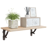 Vidaxl wandplankbeugels 12 st antiek bruin 14 x 14 x 4 cm staal