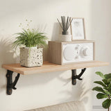 Vidaxl wandplankbeugels 12 st zwart 14 x 14 x 4 cm staal