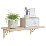Vidaxl wandplank beugels 12 st antiek wit 12 x 14 x 3 cm staal