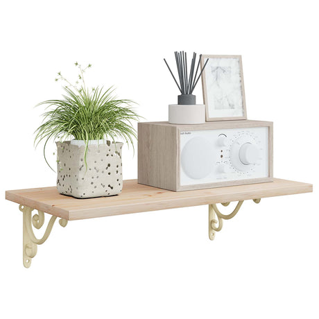 Vidaxl wandplank beugels 12 st antiek wit 12 x 14 x 3 cm staal